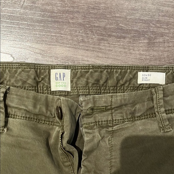 Men's Olive Green Pants - Picture 2 of 2
